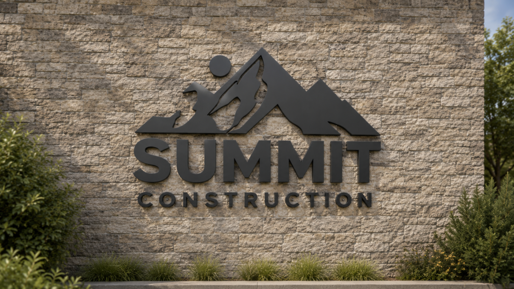 custom metal sign logo
