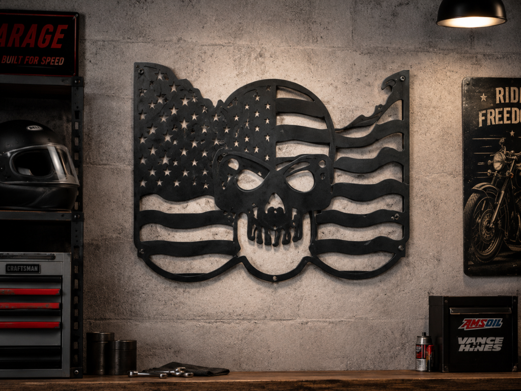 garage metal sign example
