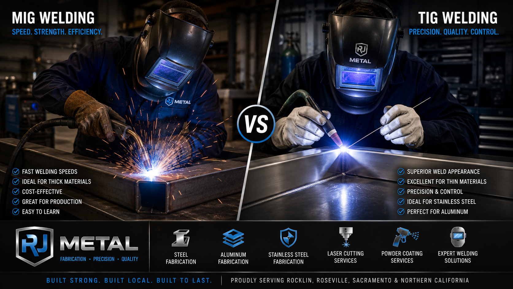 MIG vs TIG Welding - RJ Metal